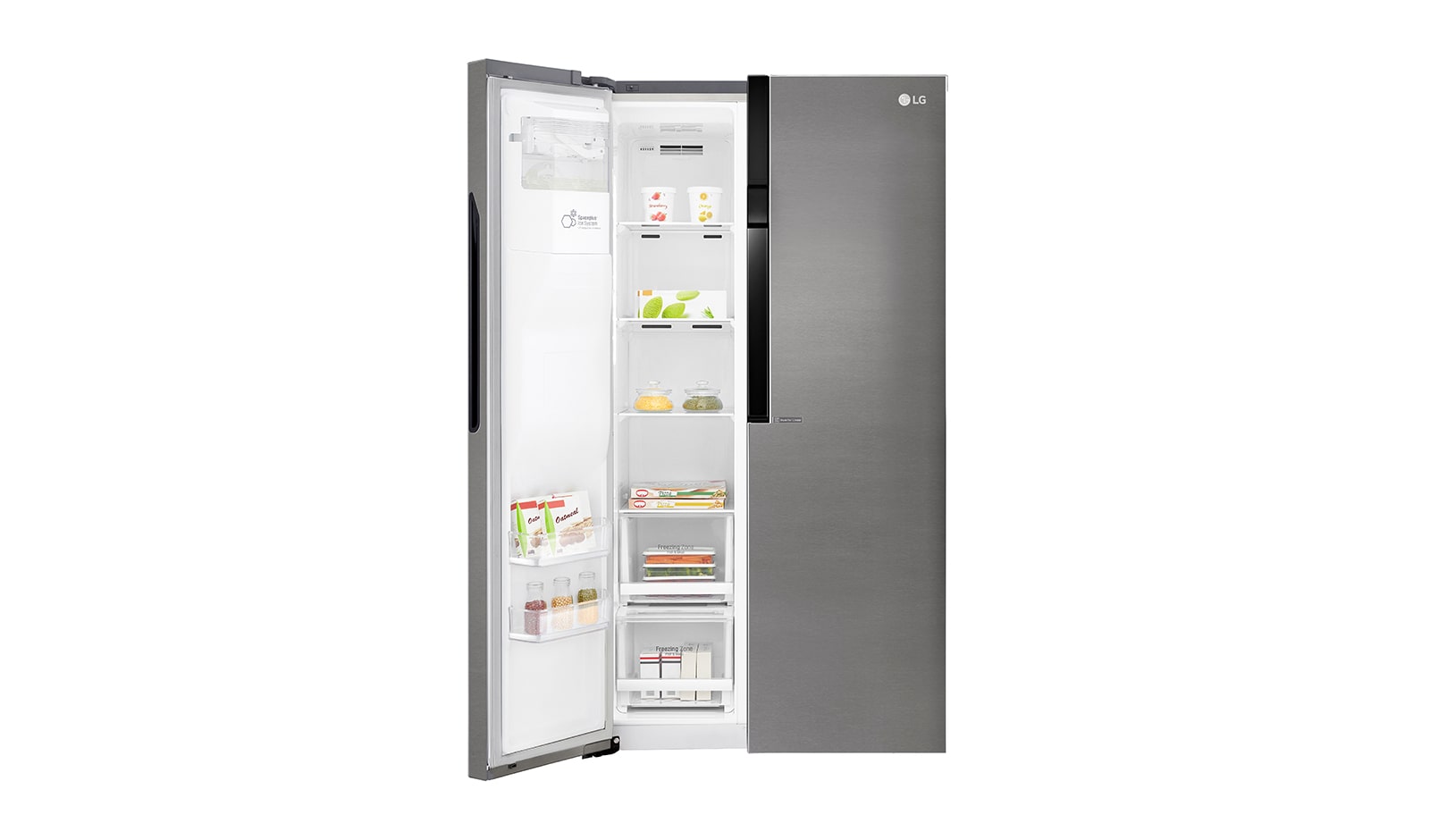 LG Frigorífico Americano LG GSL361ICEZ, 606 litros, eficiência energética F, dispensador sem canaliza??o, Dark Graphite, GSL361ICEZ